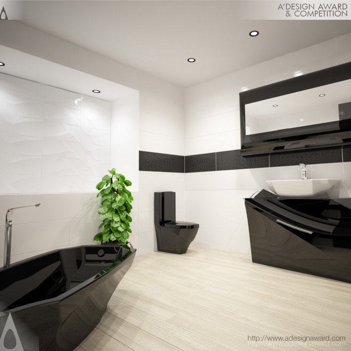 Fracture Bathroom Set by Bien Seramik Design Team