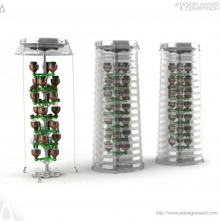 Pet-Tree Vertical Eco-Planting System by Hakan Gürsu