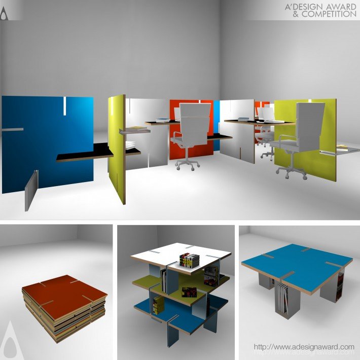 Bojo Multi-Function Modular Furniture by Helen Brasinika