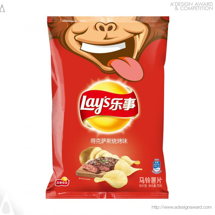 PepsiCo Design and Innovation - Lay’s Year of The Monkey Ltd Collection Snack Bag