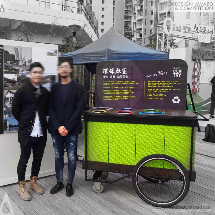 Ecotry Flexible Recycling Point by Alex King