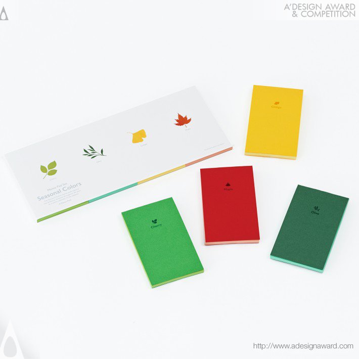 Katsumi Tamura - Seasonal Colors Memo Pad Set