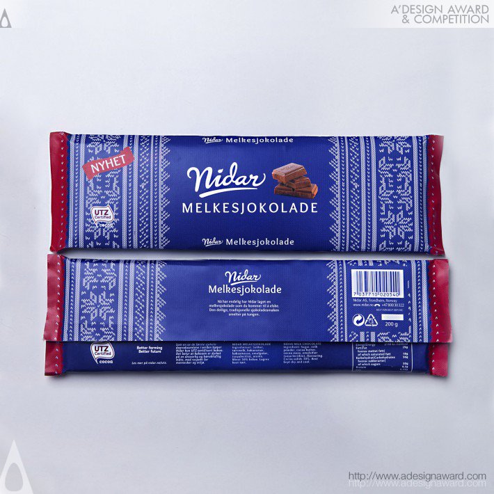 Stine Strand - Nidar Sjokolade Chocolate Packaging