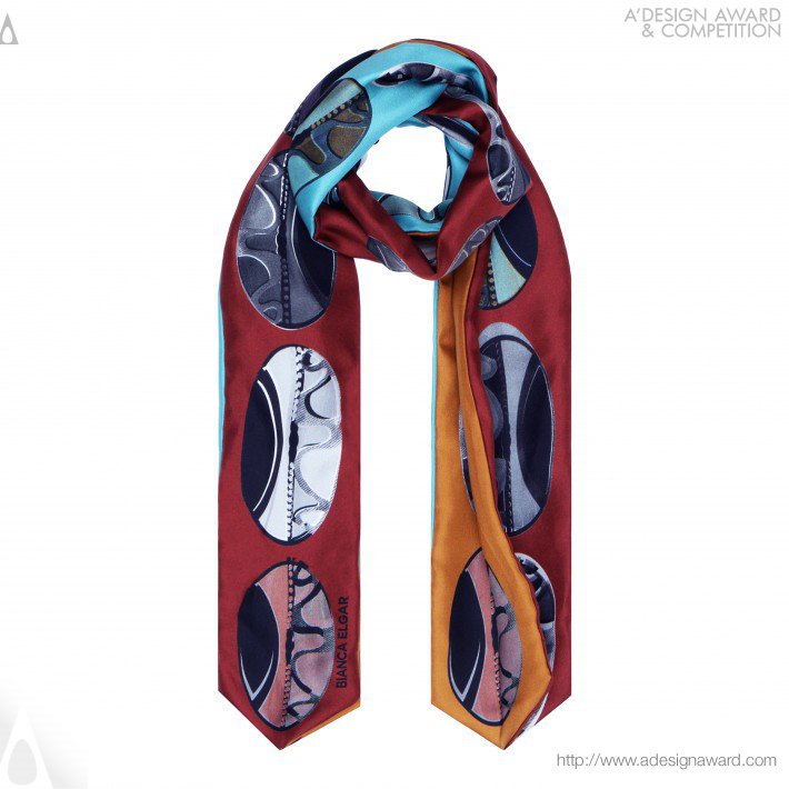 Three Sided Skinny Scarf by Bianca Elgar