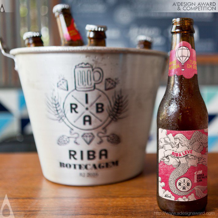 Riba Leve Light Beer Label by Ruis Vargas