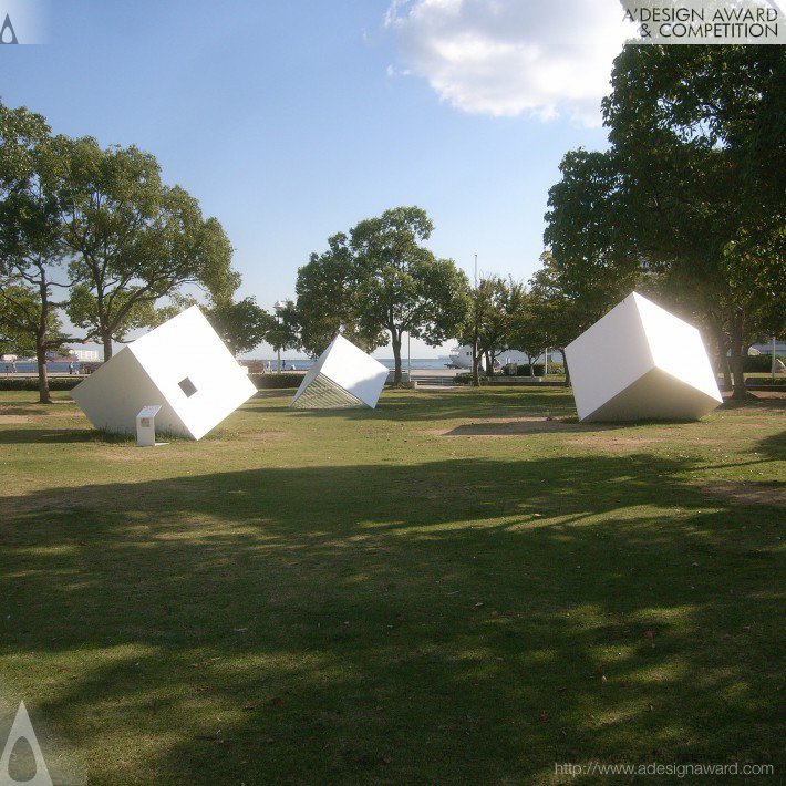 Kotoaki Asano - Three Cubes in The Forest Movable Pavilion