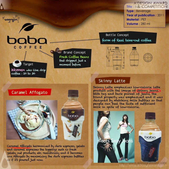 Baba Coffee Beverage by Woongjin Food Design Team