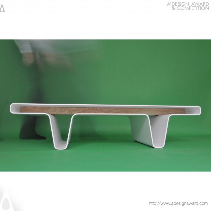 Bend Coffee Table by Jan Goderis