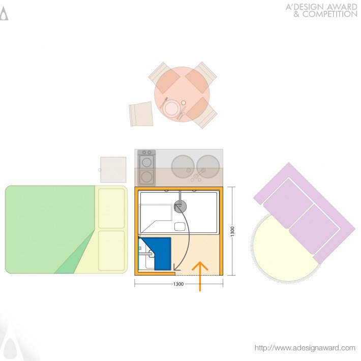 Multifunctional Sanitary Ware by Nilo Gioacchini con Opus srl per Forsan