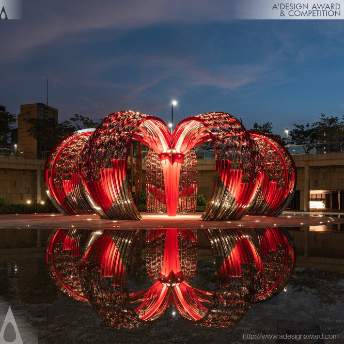 Wendi Wu - Flaming Bloom Art Gazebo