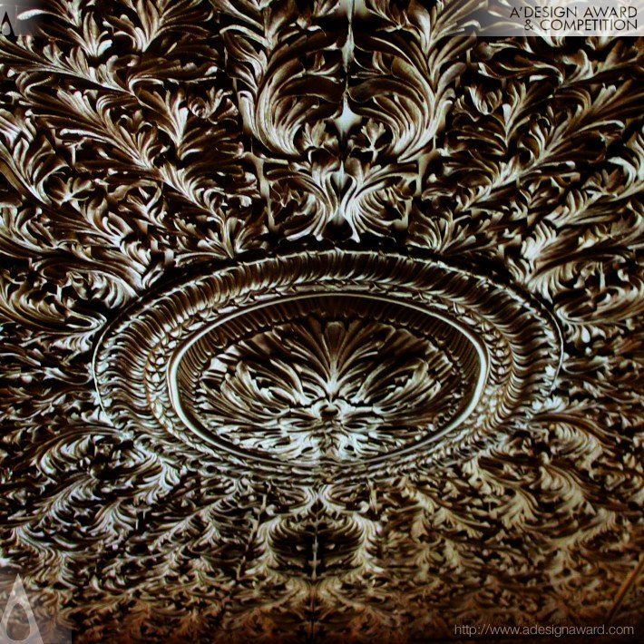 Rayon Handcrafted Classic Ceiling by Dalia Sadany