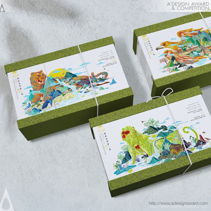 Honey Tea Gift Box by Pufine Creative