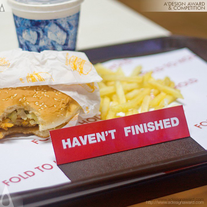 Fold to Hold Paper Tray in Restaurant by Jieming Yu