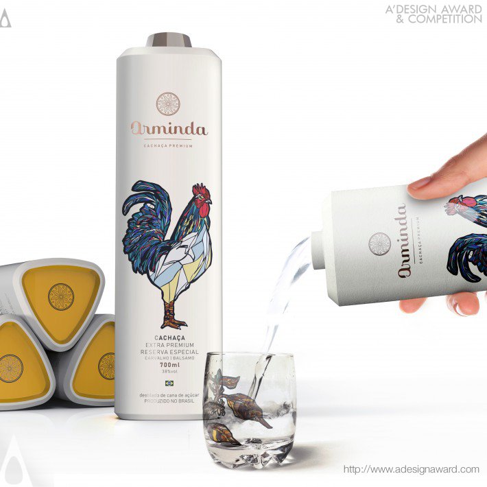 Arminda Cachaca Brazilian Spirit Packaging by ARBO design