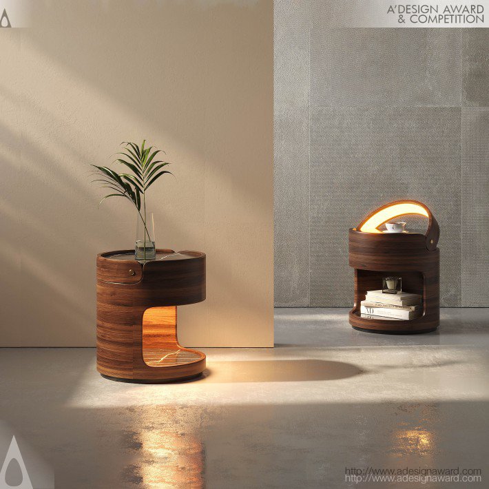 Pac Man Side Table With Lights by Ziel Home Furnishing Technology Co., Ltd