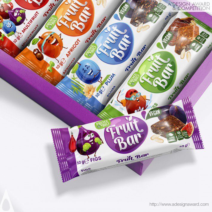 Olha Takhtarova - Fruit Bar Snack Packaging