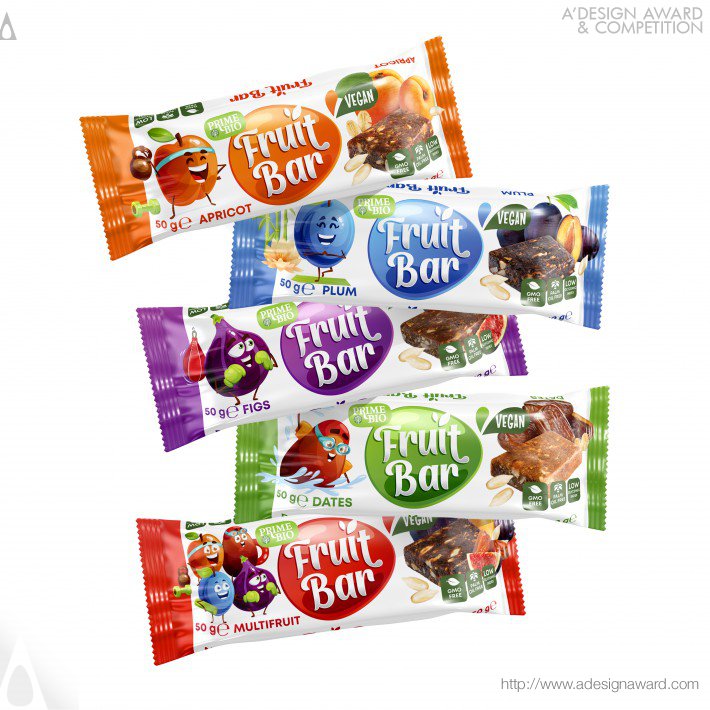 Fruit Bar Snack Packaging by Olha Takhtarova