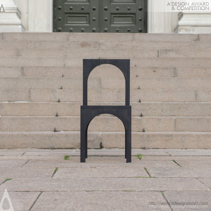 Arch Chair and Stool by Edvard Glazebrook