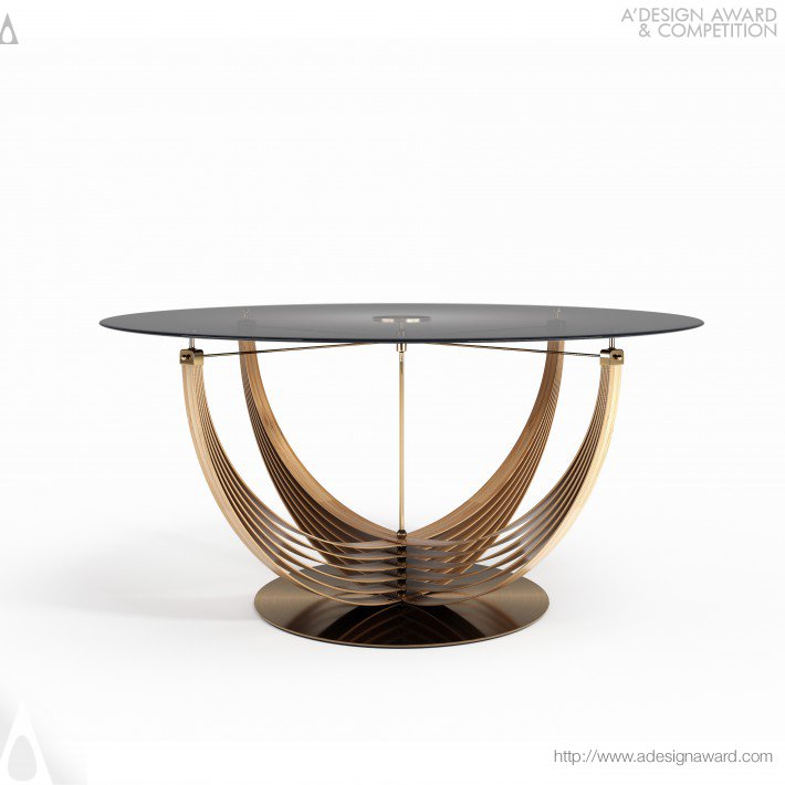 Bamboo Bow Dining Table by Ziel Home Furnishing Technology Co., Ltd