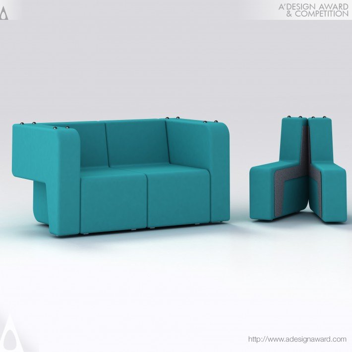 Mäss Transformable Sofa by Claudio Sibille