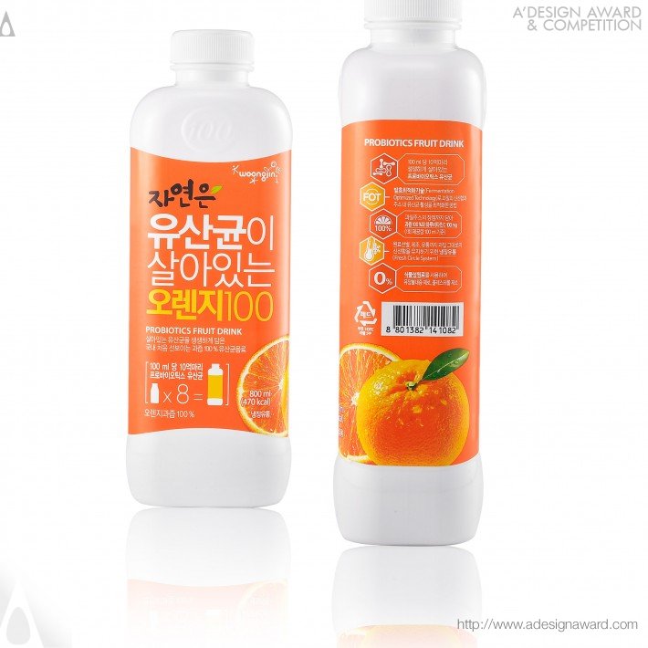 Probiotics Fruit Drink by Woongjin Food Design Team