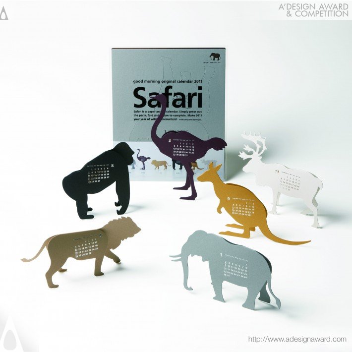 Good Morning Original Calendar 2011-Safari Calendar by Katsumi Tamura