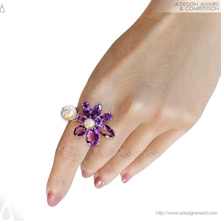 Teong Yan Ni - Purple Orchid Ring