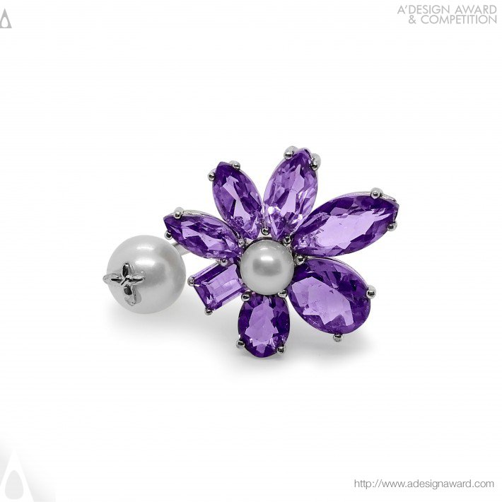 Purple Orchid Ring by Teong Yan Ni