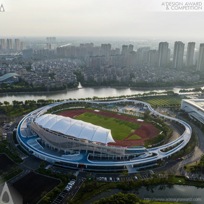 Zhejiang Pinghu Sports Center by FREDERIC ROLLAND ARCHITECTURE