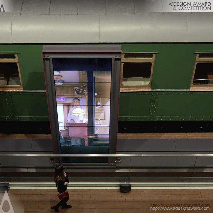 Pitch Bureau - Polonceau Railway Carriage Multimedia Installation