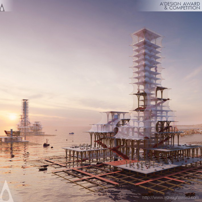 Seasync Community Vertical Fishery Eco Village by Renyi Zhang