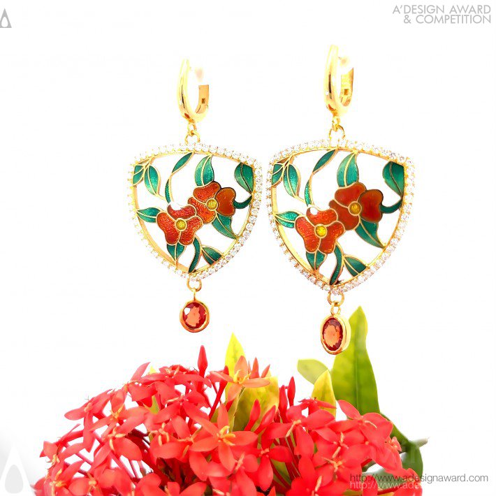 Earrings by Azam Nabatian