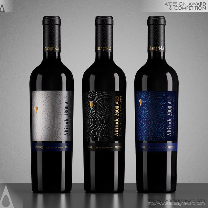 Altitude Series Wine Label by Pufine Creative