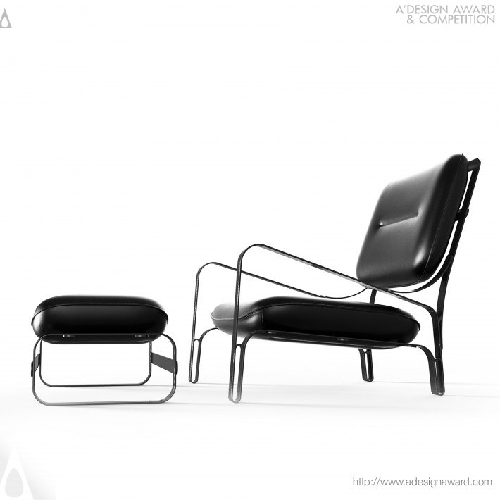 Patroa Lounge Chair and Ottoman by Mula Preta Design