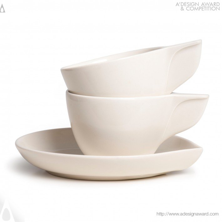 Etienne Carignan Porcelain Cup and Saucer