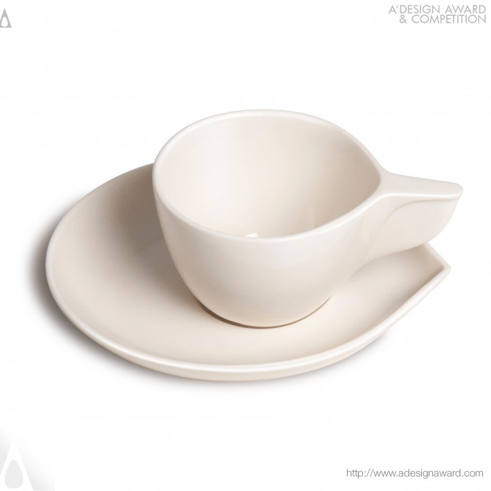 Cappuccino Set Porcelain Cup and Saucer by Etienne Carignan