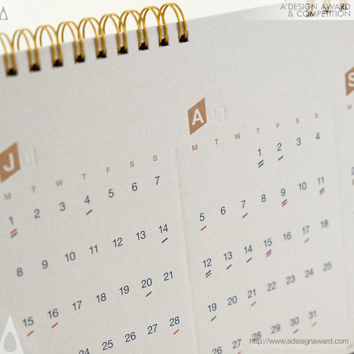 Desktop Calendar by Caxton Chung