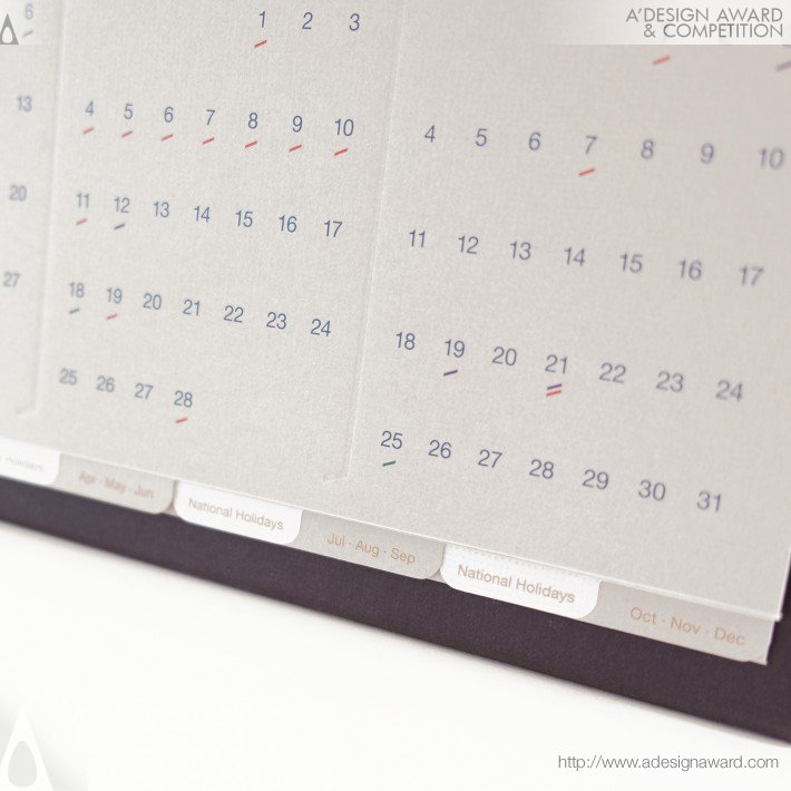 Caxton Chung Desktop Calendar