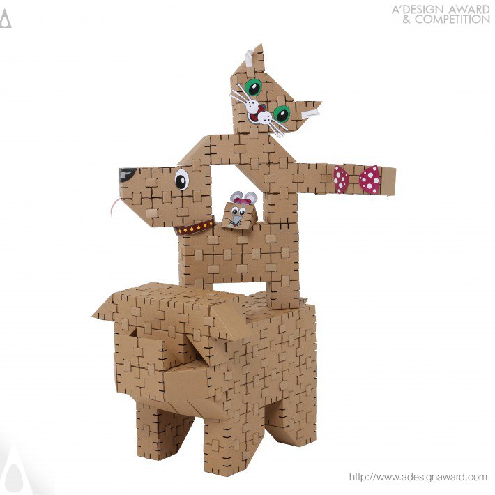 Yohocube Cardboard Construction Set by Yohocube