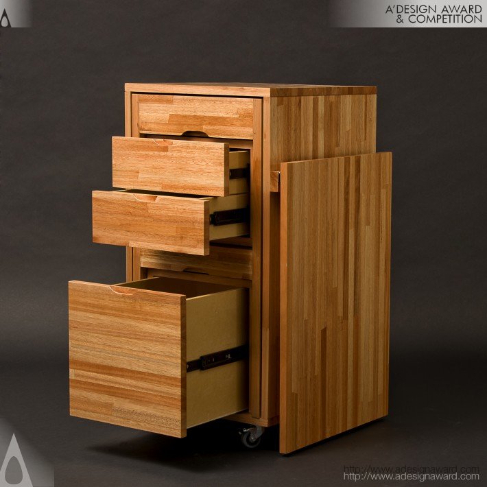 Ludovico Office Drawer, Chair &amp; Desk Combo by Claudio Sibille