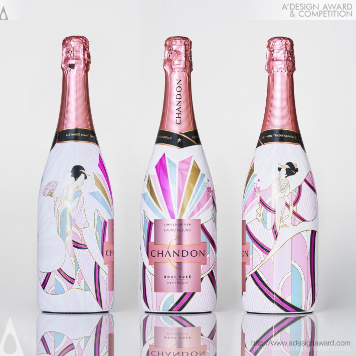 Kaoru Mizuno - Chandon Rose 2020 Wine Packaging