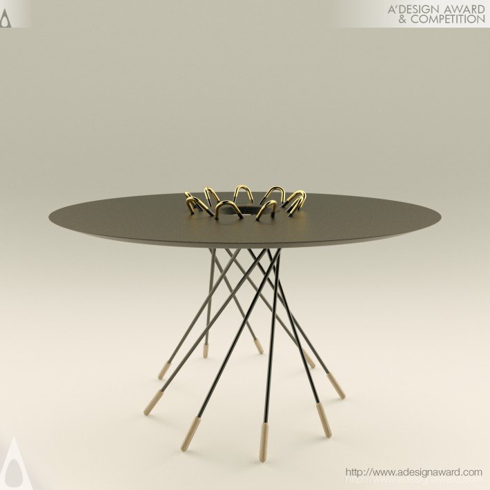 Black Widow Table by George Drakakis