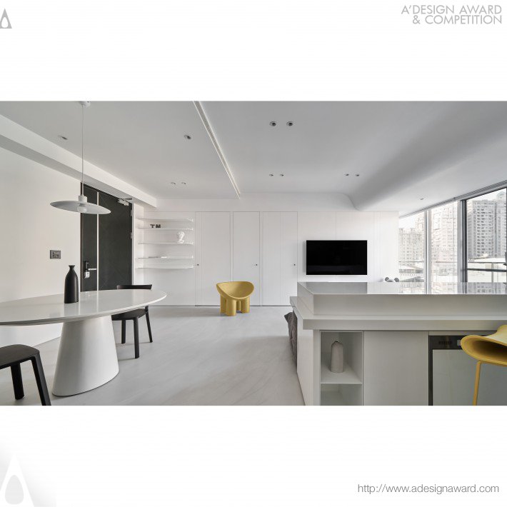 75 Degree White Residential Space by Cheng-Hsuan Huang