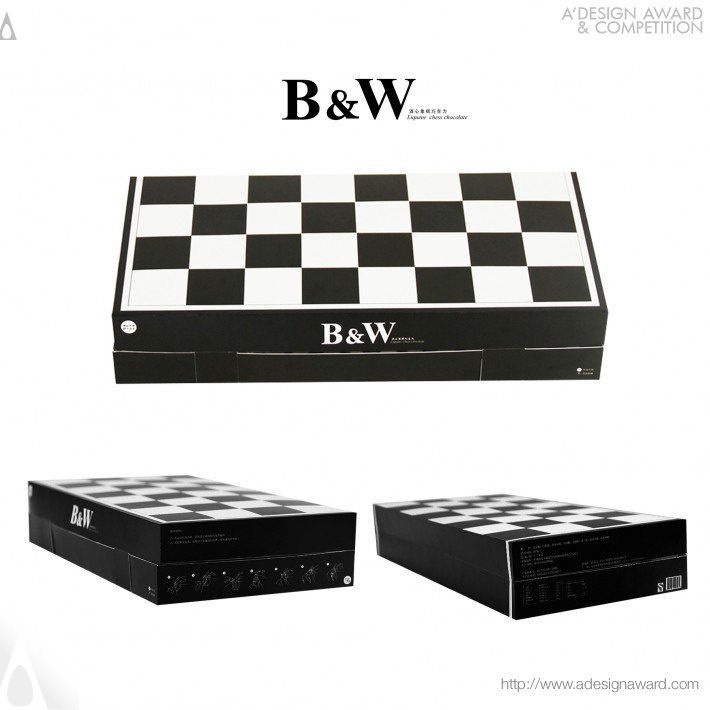 Lu Zhao - B&amp;w Chocolate Packaging Design Packaging Design Applied in Chess Game