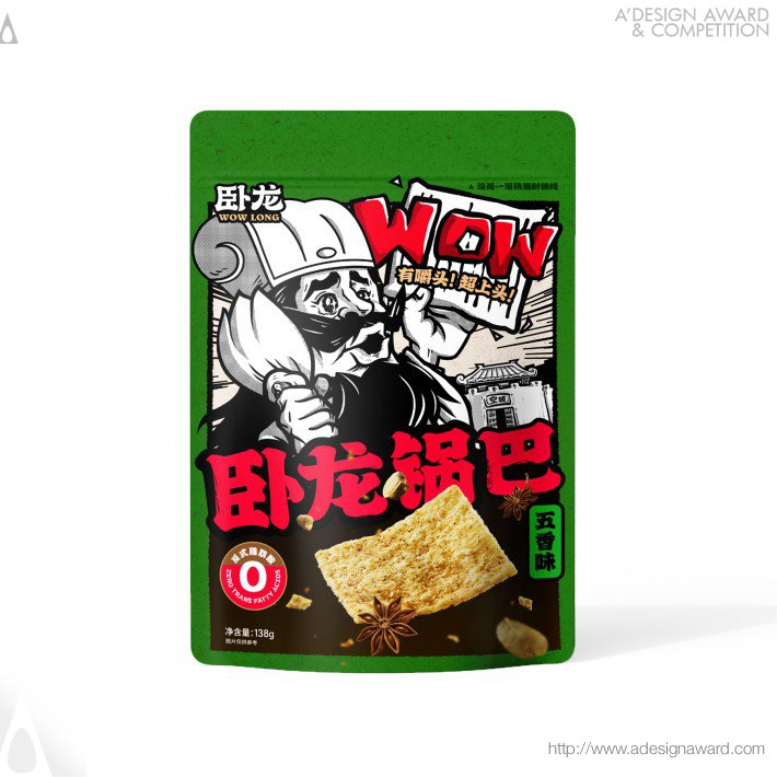 Guan Zi - Wow Long Rice Crust Snack Packaging