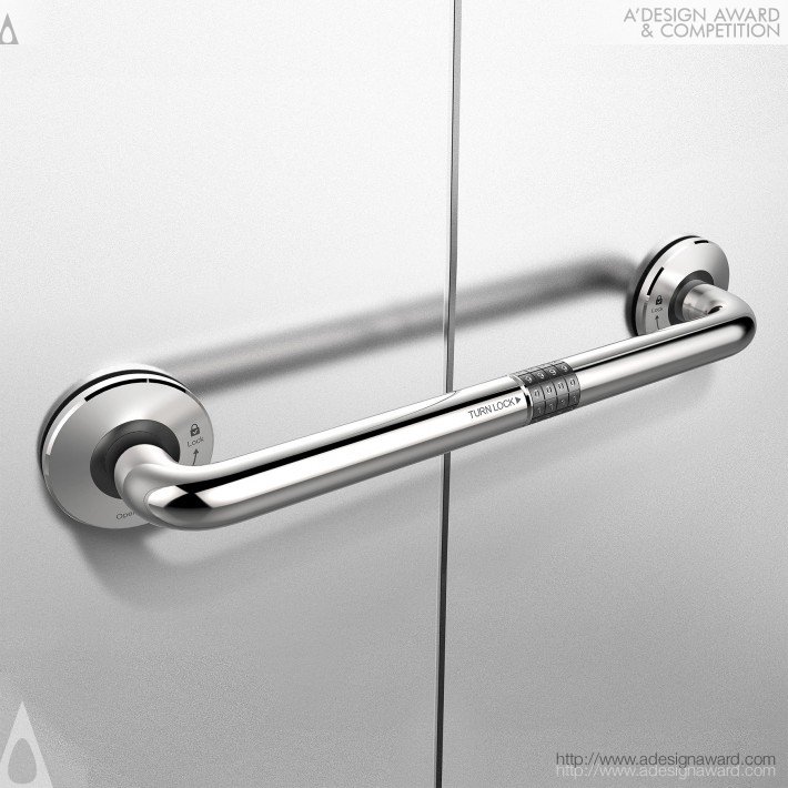 inDare Design - Turn-Lock Combined Door Handle and Coded Lock