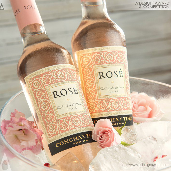 Rose Wine Packaging by Ximena Ureta