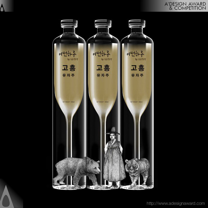 Korea Yuza Wine Packaging by SUN JIAN