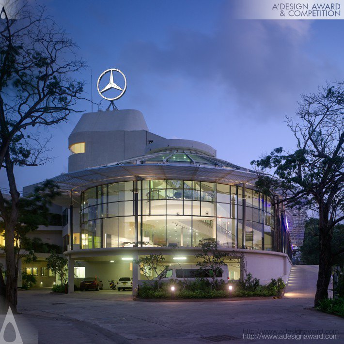 Mercedes Benz Center For Excellence Vehicle Showroom and Service Center by Architect.Bernard Gomez