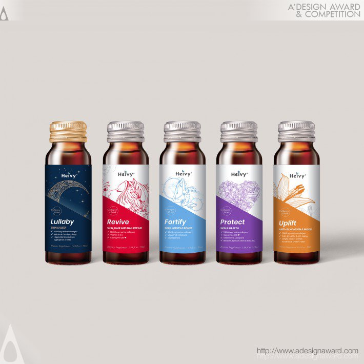 Heivy Liquid Collagen Rebranding by Jessica Yang